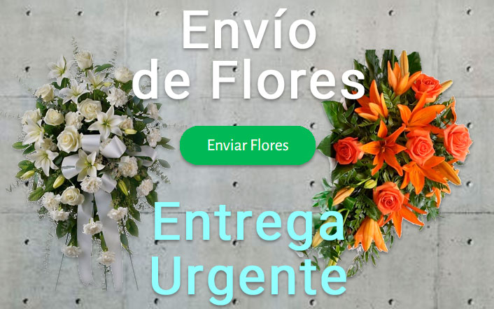 Envío de coronas funerarias urgente a los tanatorios, funerarias o iglesias de Ourense